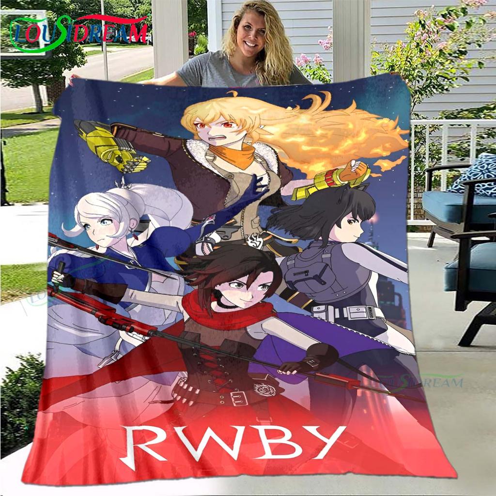 3D Fashion Cartoon R-RWBY Four Seasons Blanket Sofa Cover Travel Bed Plush Blanket Travel Office Break Blanket Gift