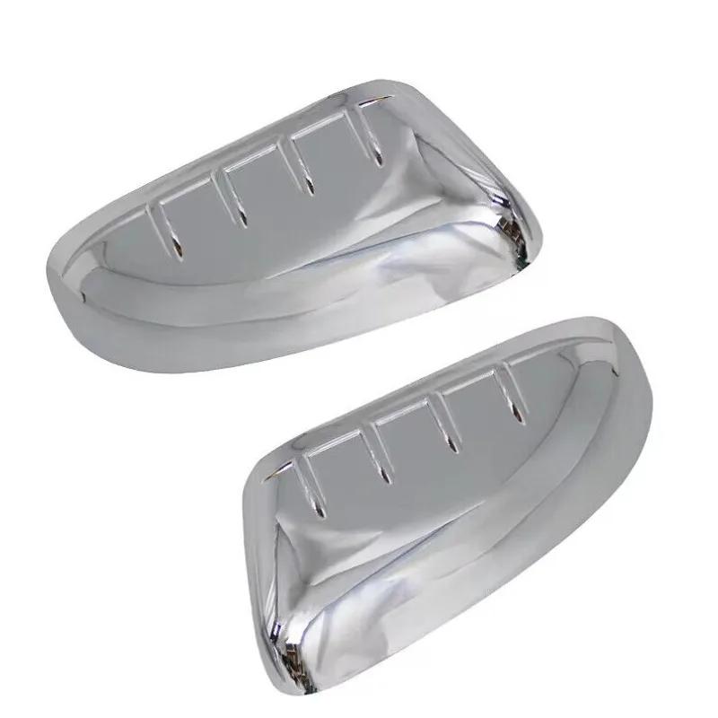 For Ford Explorer 2011-2015 Car Sticker Rearview Side Mirror Cover Wing Cap Exterior Door Rear View Case Trim Chrome Black ABS