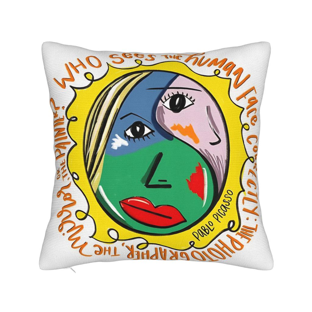 Pablo Picasso Art Pillow Cover Spanish Artist  Vintage Pillow Case For Sofa Couch Bed Living Room Soft Pillowcases Gift