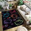 Hello Kitty Neon Stripes carpet Camping Trip Suitable For All Seasons Nap carpet Outdoor Plush carpet Bedroom