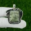 Anniversary Gift For Her Natural Green Swiss Opal Gemstone Pendant 925 Silver