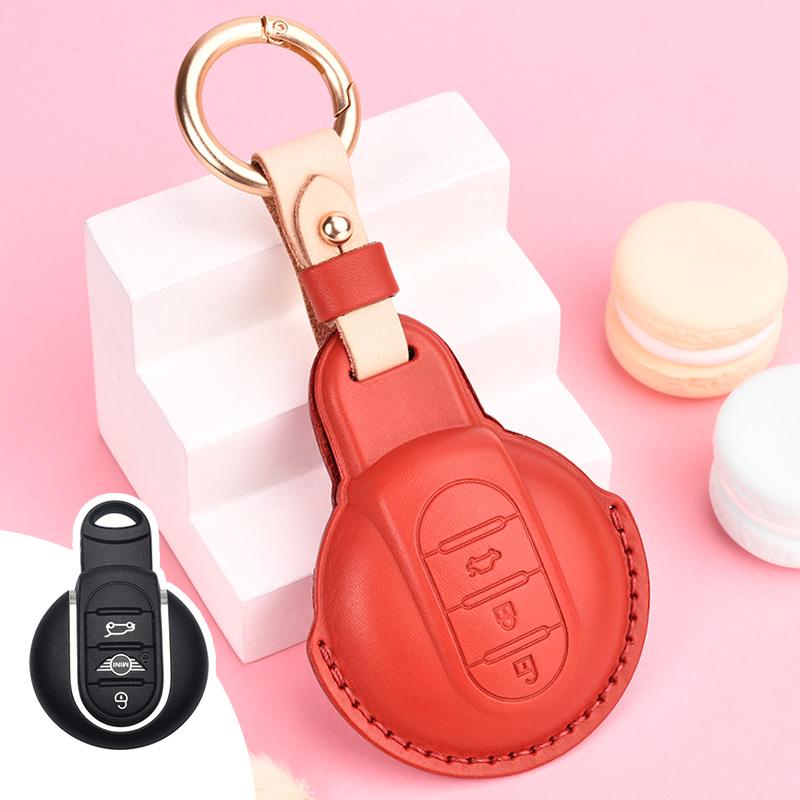 Leather Car Key Case for cooper mini f54 f55 f56 f60 key case