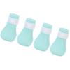 4Pcs Pet Bathing Foot Cover Silicone AntiScratch Cat Paw Protector Pet Supplies for Bathing(Green )