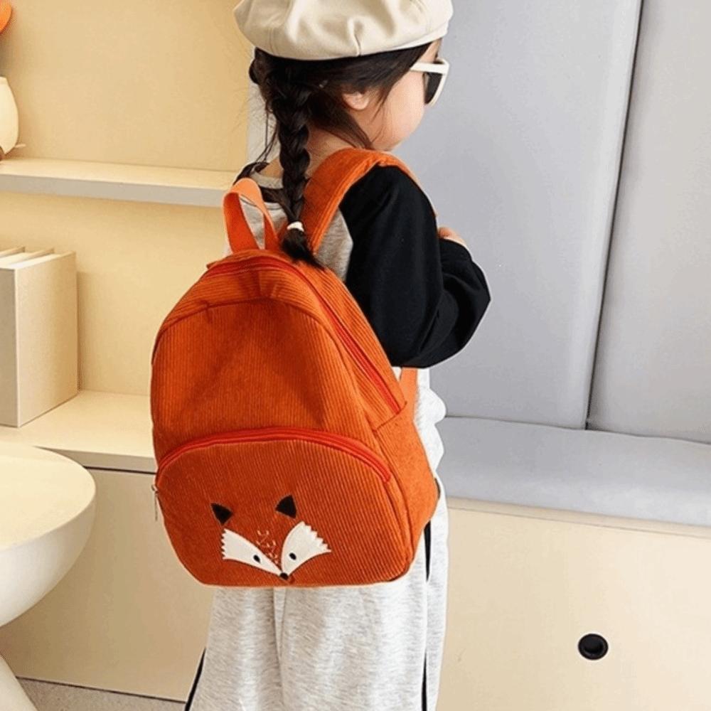 Corduroy Children Backpack Cartoon Animal Shoulder Bag Sweet Bear Backpack Outdoor