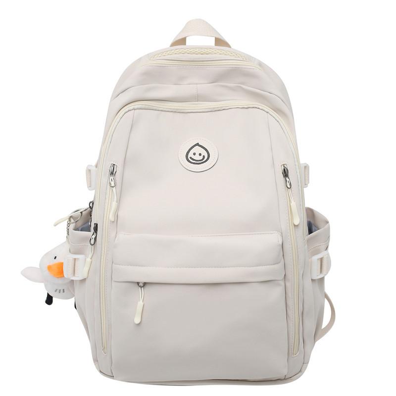 Schoolbag Casual Backpack 1011 Korean Version Simple and Versatile Middle School Student School Bag Female Japanese Men's and Women's Commuter Travel