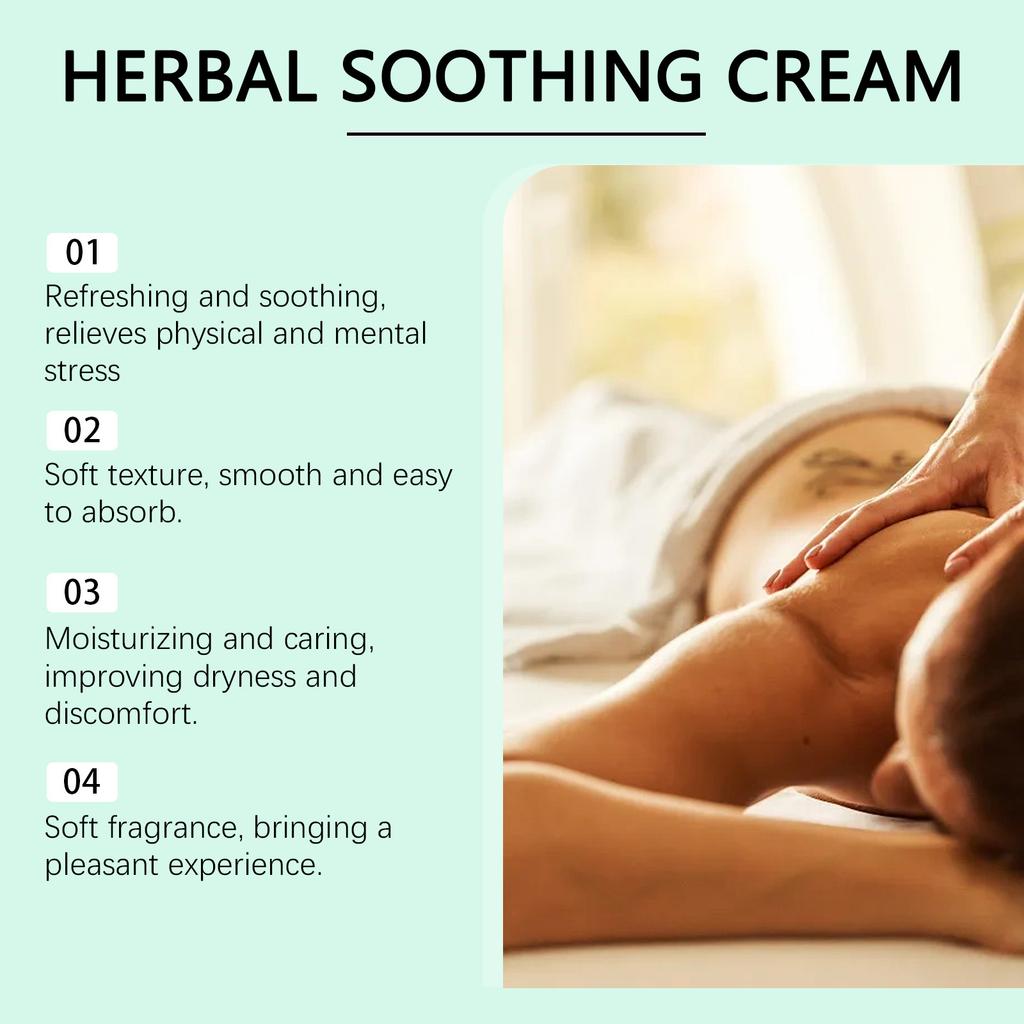 Herbal Soothing Massage Cream For Cervical Vertebrae And Shoulder Discomfort, Fever And Ointment For Shoulders, Neck, Waist And Back.