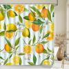 1 pc Fresh Lemon Fruit pattern Shower Curtains Bathroom Polyester Bath Curtains Printing Shower Curtain Decor With Hooks Curtain