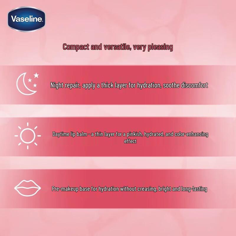 Vaseline Rosebud Lip Balm Duo
