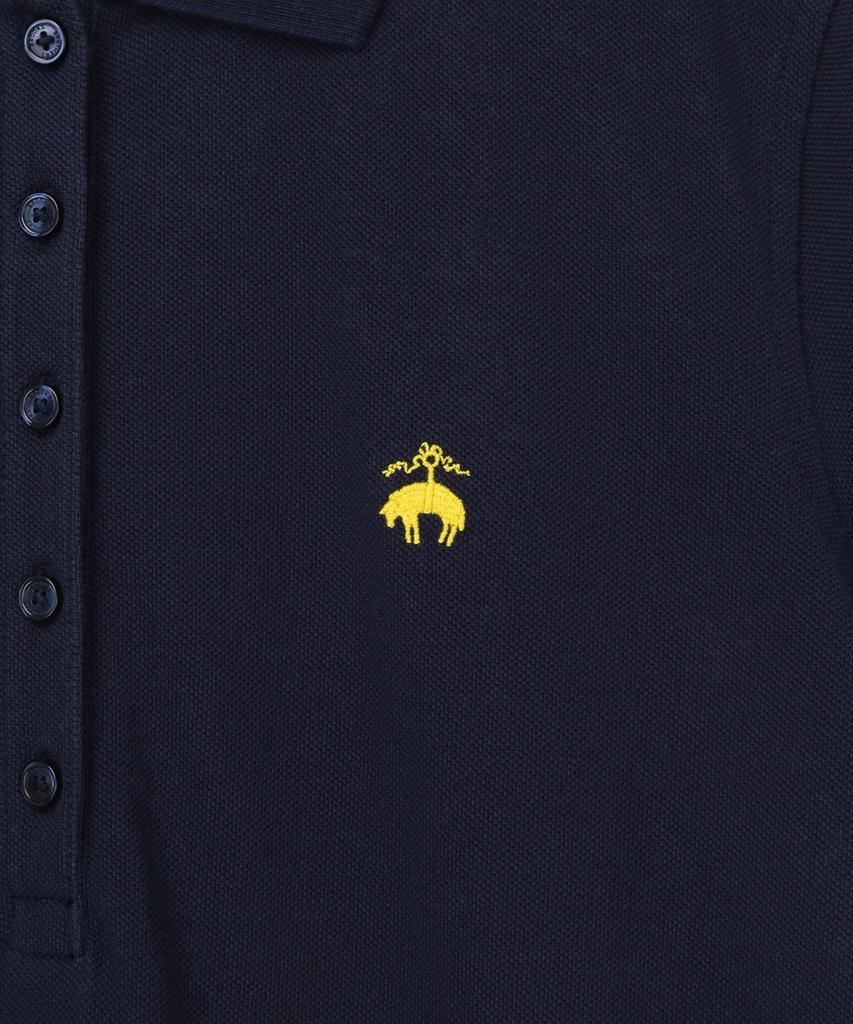 Brooks Brothers Cotton Pique Polo Dress (Navy) (Bbdzwf9456Qes)