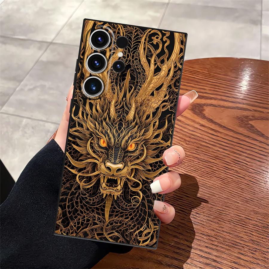 Funda Phone Cover Case for Samsung Galaxy Note 20 Ultra 8 9 10 S21 FE S20 S23 S10 S9 S25 Ultra S24 Plus Dragon Totem