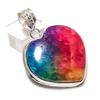 Natural Solar Quartz Gemstone 925 Sterling Silver Jewelry Pendant 1.97" ETC-14364