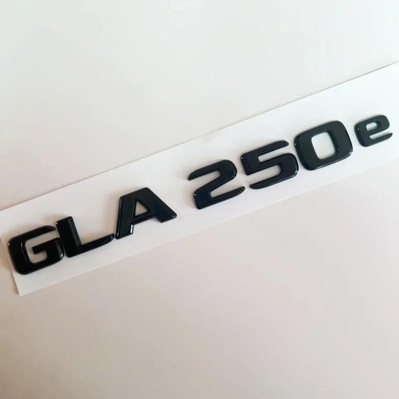 3D Flat Font Chrome Black ABS Letters GLA250e 4Matic Emblem for Mercedes Benz X156 X253 Car Trunk Rear Logo Sticker Accessories