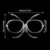 Butterfly Myopia Frame Ski Goggle Insert - PC Adjustable Prescription Lens Adapter Detachable Nearsighted Inner Frame Skiing