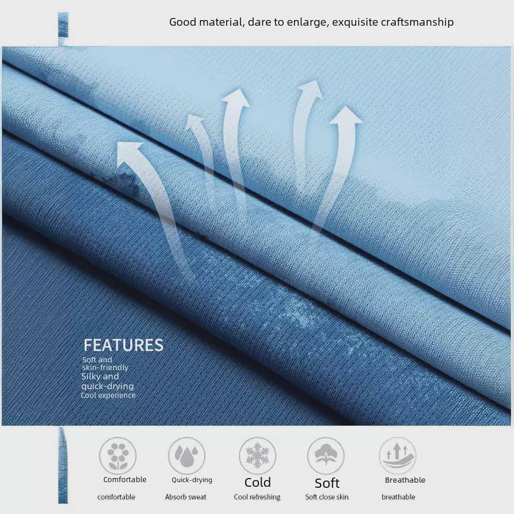 Men's Gradient Quick-Dry Ice Silk Mesh T-Shirt, Short-Sleeved, Breathable Summer 2023 Trend.