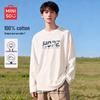 Men's American Style Loose Fit Long Sleeve Cotton T-Shirt