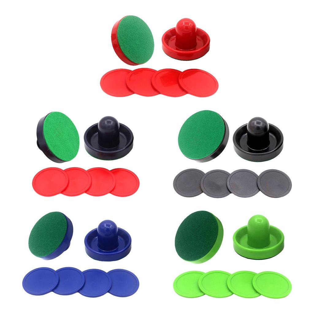 1 Set Mini-Air-Hockey-Drücker und Air-Hockey-Pucks, Slider-Drücker-Torhüter-Air-Hockey-Paddel für die Ausrüstung von Air-Hockey-Tischen
