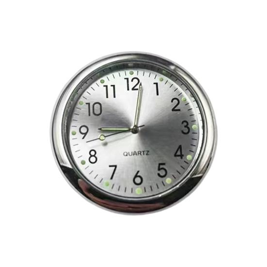 Zegar samochodowy 40mm Metalowy ze stopu Dekoracja deski rozdzielczej ze świecącą tarczą Zegarek motocyklowy