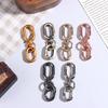 2 Peças Fecho Giratório Clipe Cabeça Dupla Metal Fechos Garra de Lagosta Para Fabricação de Chaveiros Acessórios para Artesanato DIY