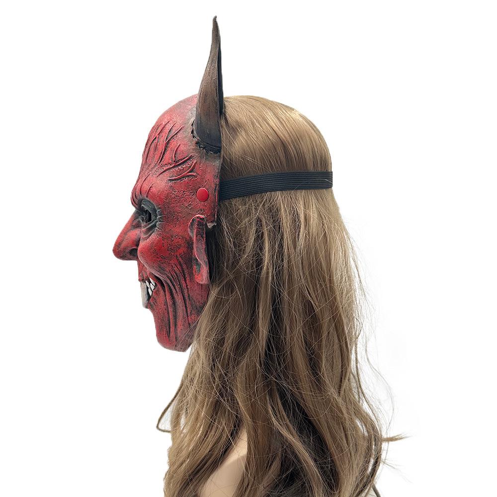 Halloween Red Devil Cosplay Mask for Carnival and Costume Parties