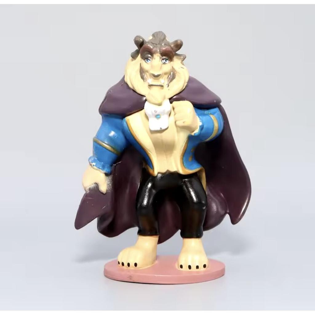 Belle en het Beest Beeldjes Set van 6, 10-12 cm Hars Verzamelaar Beeldjes, Prachtig Cadeau