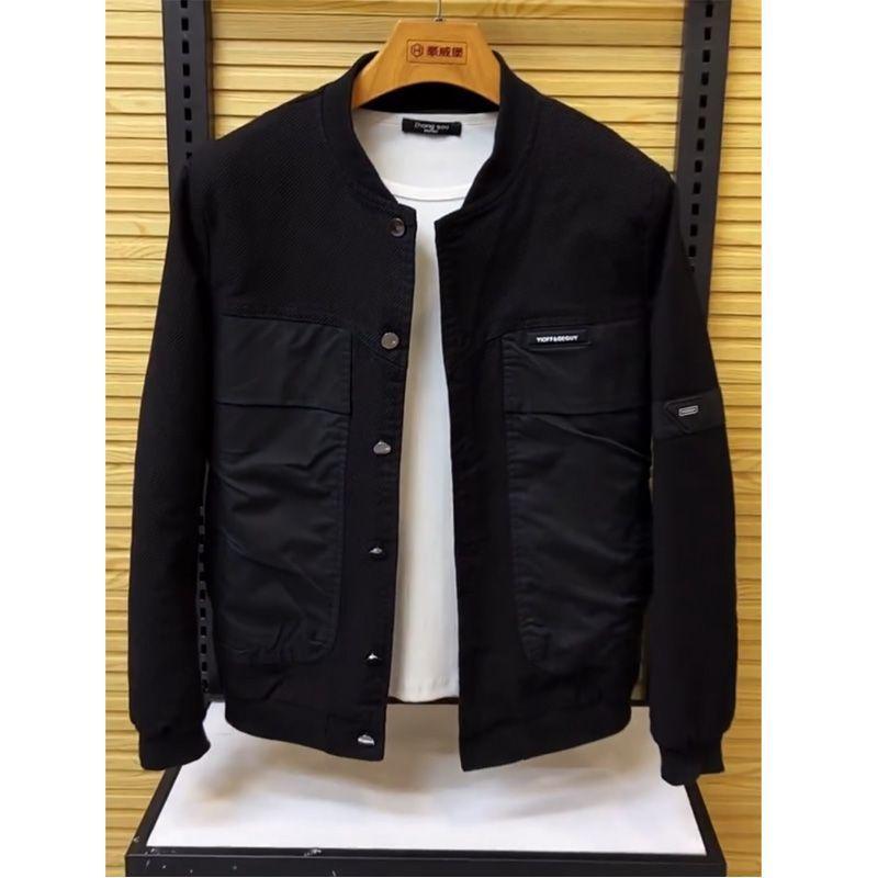

Jacket Men s Spring and Autumn New Trend Fashion Versatile Simple 4XL