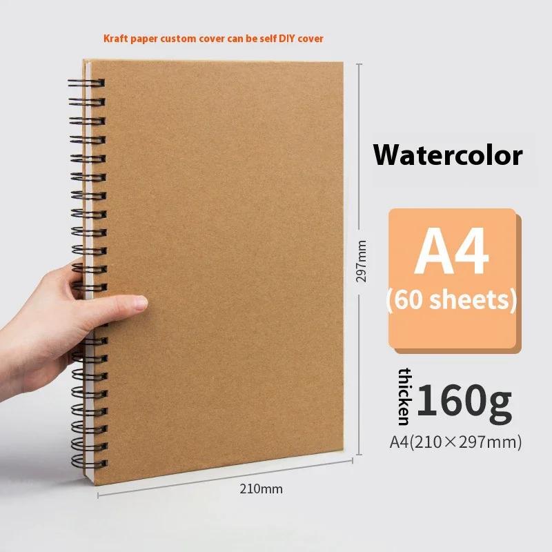 A3/A4//A5/8k/16k Skizzenbücher zum Zeichnen Skizzierpapierblock Innen Leer Zeichnen Graffiti Kunstbedarf 120g 160g Spiralbindung Notizbuch