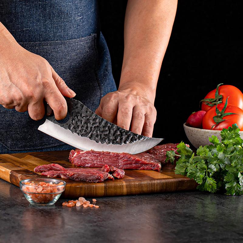 Ausbeinmesser aus Edelstahl, Metzgermesser, Angelmesser, handgeschmiedetes Fleischerbeil, Küchenkochmesser