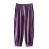 Autumn Plus Size Women's Elastic Waist Drawstring Loose High Stretch Cuffed Straight Leg Casual Pants