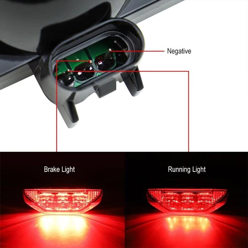 Taillight Brake Lamp ATV Motorcycle LED Tail Light for TRX500 Waterproof Tail Stop Lamp Easy Installation Repair Part