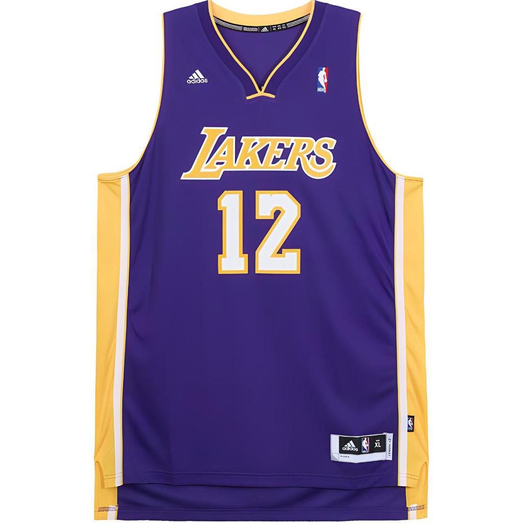 Adidas NBA Dwight Howard 12-13 Season Los Angeles Lakers Purple Away Swingman Embroidered Fan Edition Basketball Jersey Unisex jersey 7912A-302-K91857