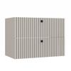 Tigo 80 2S Cashmere Vanity Unit 2 Drawers Fluted Front Wall-Mounted