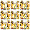 22Pcs Excavator, Tractor Engineering Vehicle Balloon Number 1~9 Balloons  Engineering Vehicle Flag Birthday Banner Decoration