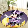Personalized M-Minnie Round Chair Office Rug - Perfect for Mat, Office Chair & More - Ideal Gift for Birthdays and Holidays