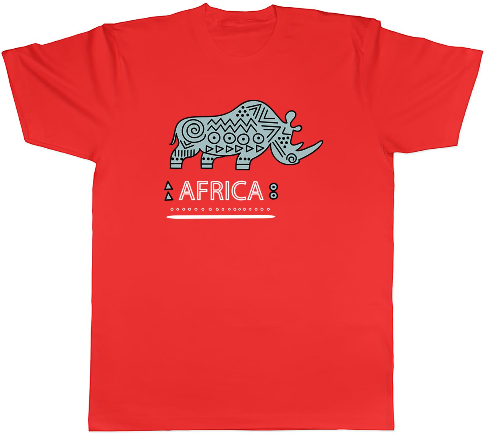 Africa Unisexs TShirt African Pattern Rhino Unisex Tee Gift S