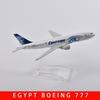 1/400 Scale 16cm EGYPT AIR AEROPLANE MODEL BOEING 777 AIRPLANE Aircraft Model Planel Airplane Diecast Metal Pla