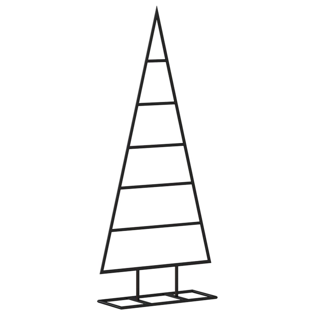 Metal Christmas Tree for Decorations Black 90 cm