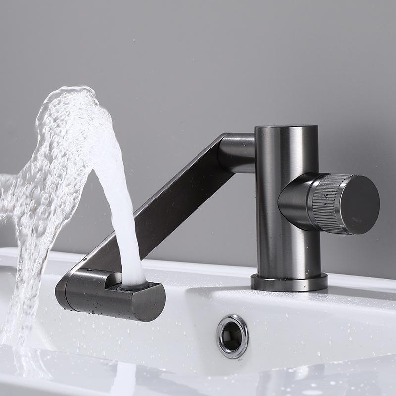 Digital Display LED Basin Faucet 360 Rotation Multi-function Stream Sprayer Hot Cold Water Sink Mixer Wash Tap For Bathroom