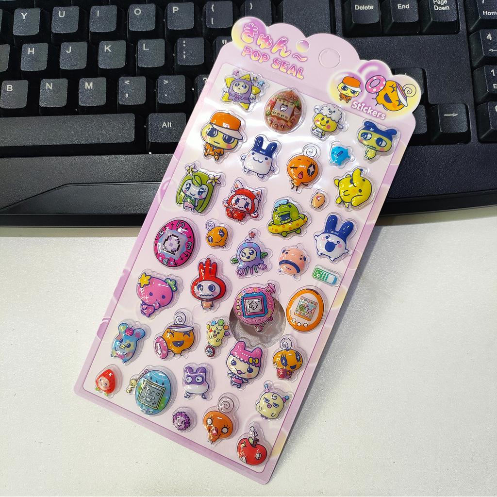 2026 3D Relief Hollow Stickers - Cute Cartoon Anime Stickers Waterproof Children's Laptop Decoration and Anime Fan Gifts