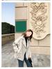 Women's Thick PU Leather Motorcycle Jacket - Spring/Summer, Korean BF Style, Loose Fit, College Short Outerwear