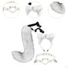 Adorable Animal Costume Set with Ears, Collar, and Tail for Theme Parties Festive Celebrations