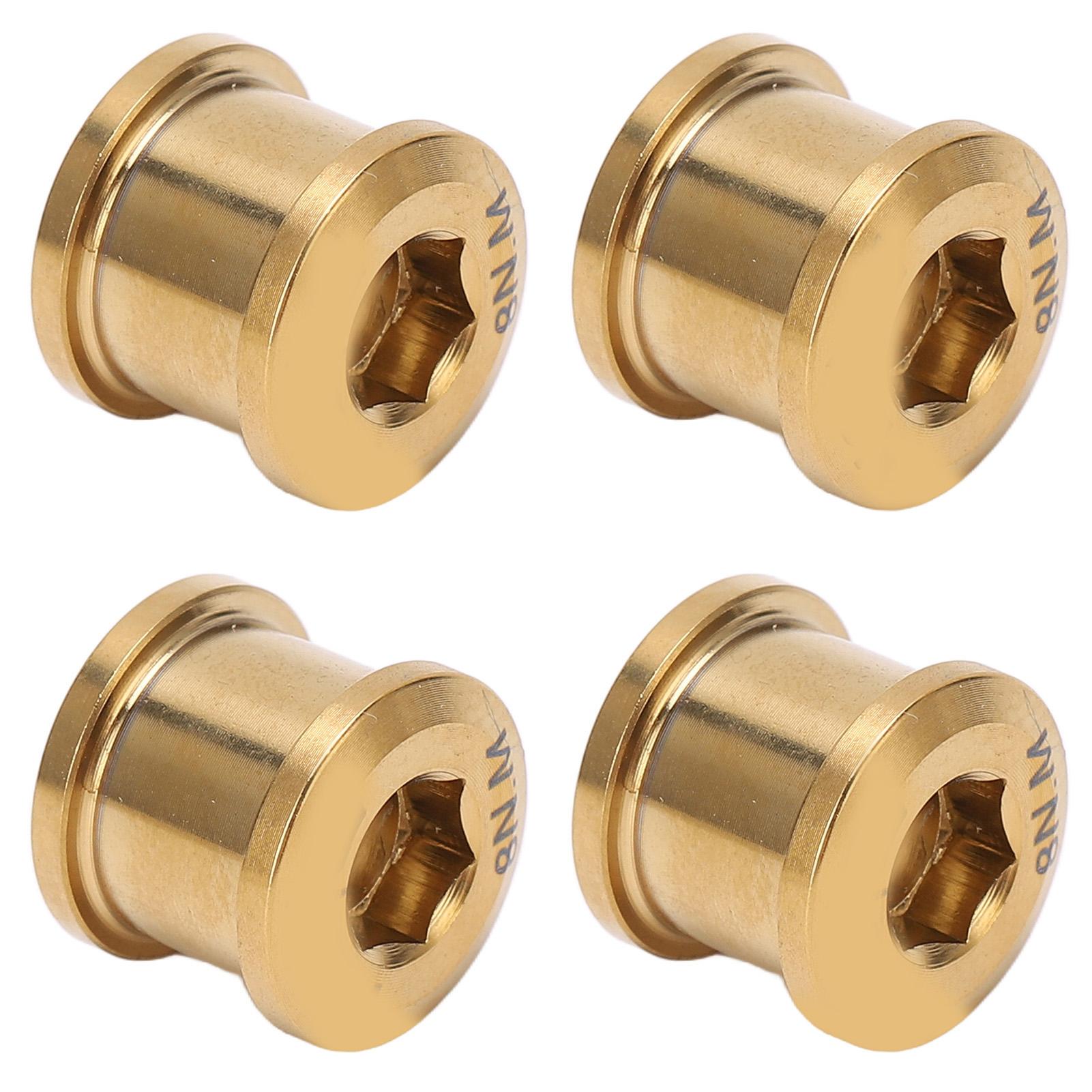 

4 шт. Болт диска шатуна из титанового сплава, болт диска для велосипеда с одной звездой для горных велосипедов, золотой золотой