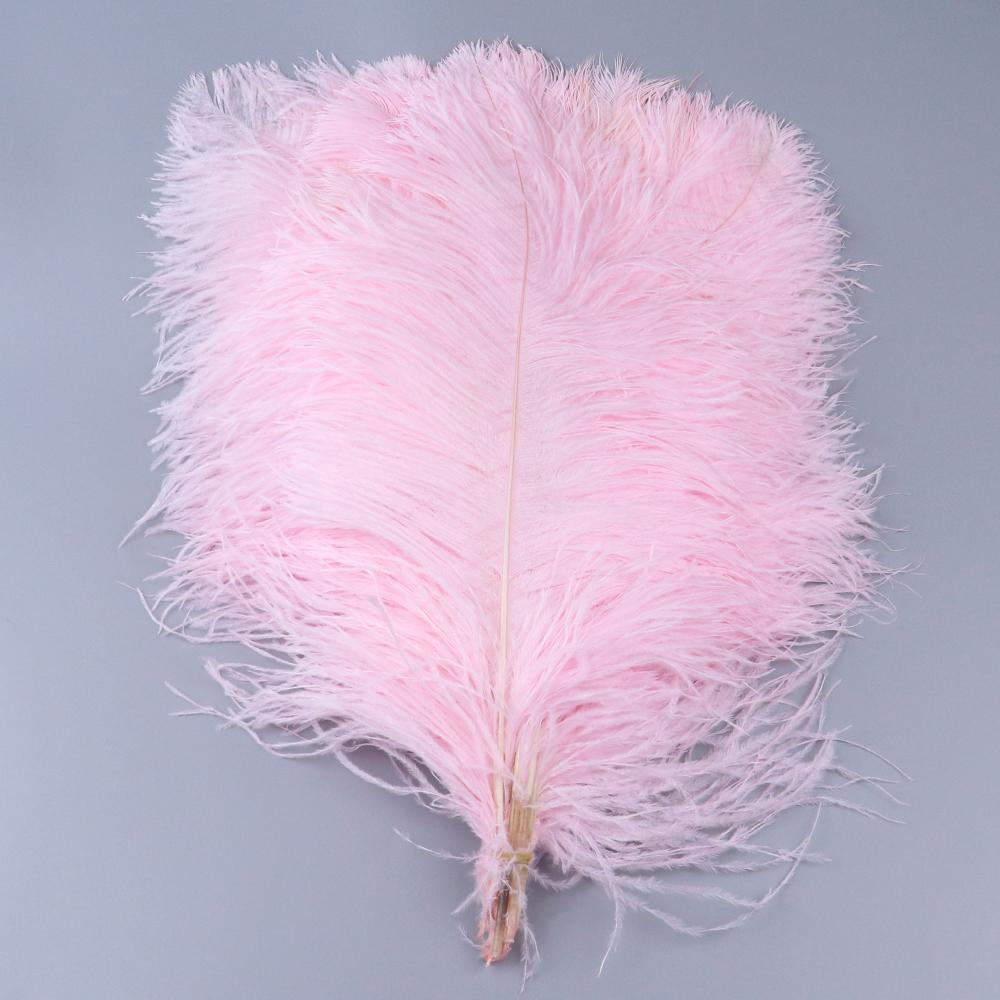 10 Pcs Colorful Ostrich Feather Wedding Table Centerpiece Decoration Plume Real Ostrich Feathers for Carnival Support 15-50 CM