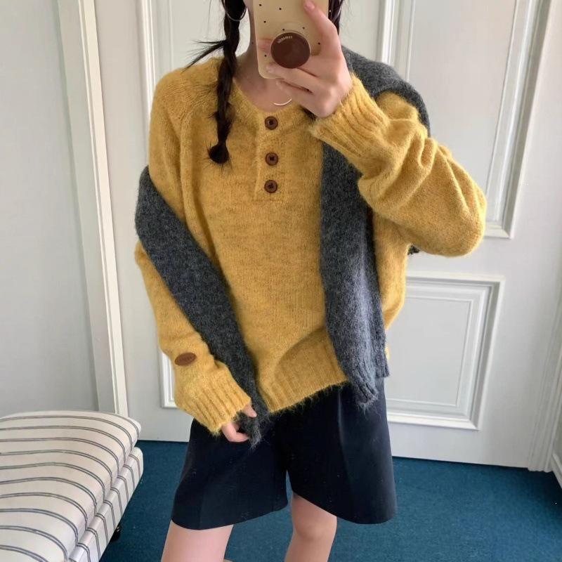 Autumn & Winter Korean Style Age-Reducing Knit Pullover Sweater for Women