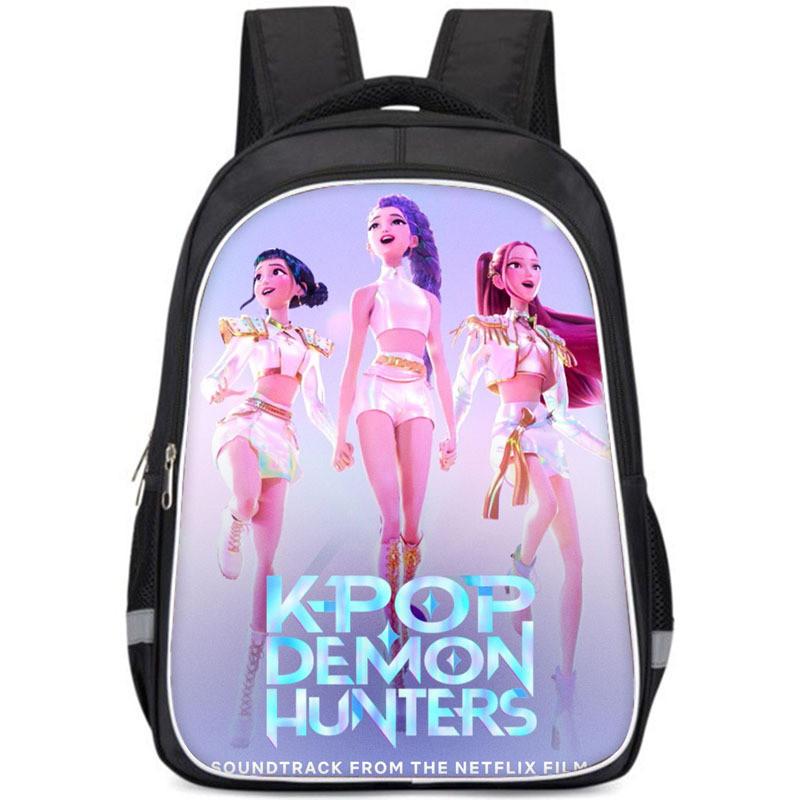 

Kpop Demon Hunters Childrens Backpack With Breathable Oxford Fabric For School Use Style 18,Double Small