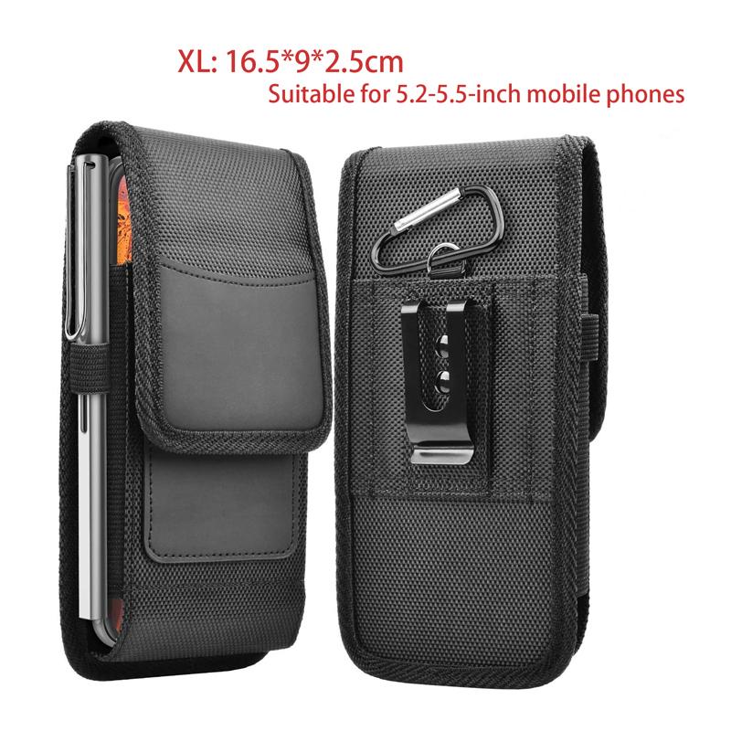 3.5-6.3 Inch Mobile Phone Case Bag Outdoor Sport Phone Pouch Hanging Waist Bag Belt Clip Universal