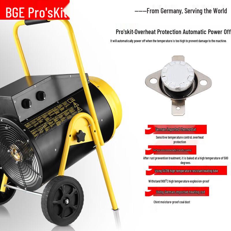 BGE Industrial High-Power Electric Fan Heater
