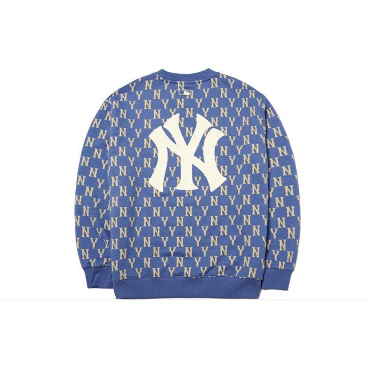 MLB Sweatshirts Unisex Blau Rundhals Mäßig Regular 3AMTM0614-50BLD