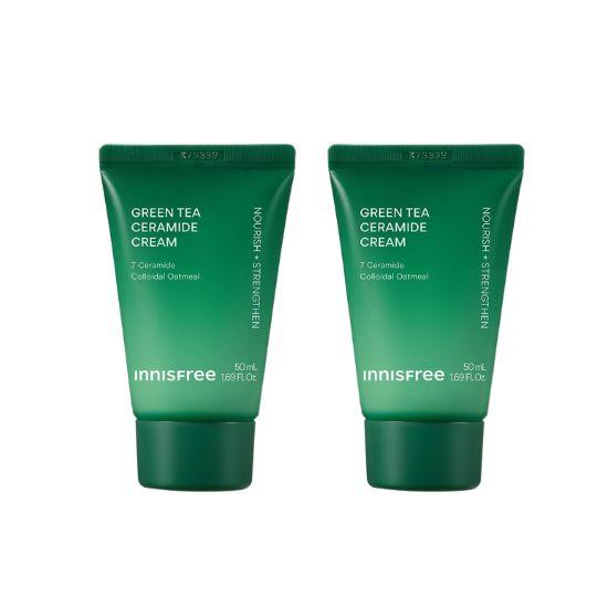 

Innisfree Green Tea Ceramide Cream Tube Deep Hydration & Skin Barrier Care 50ml × 2