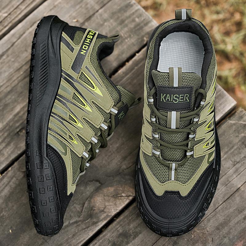 

Мужские кроссовки для ходьбы, спортивные на открытом воздухе, повседневные, кожаные, модные, 2025, новые, роскошные, дизайнерские, кроссовки для мужчин, бесплатная доставка, теннисные туфли EU44 зелёный