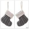 10Pcs Knitted Christmas Stocking Creative Colorful Socks Ornament Stylish Holiday Decoration for Wall or Tree Display